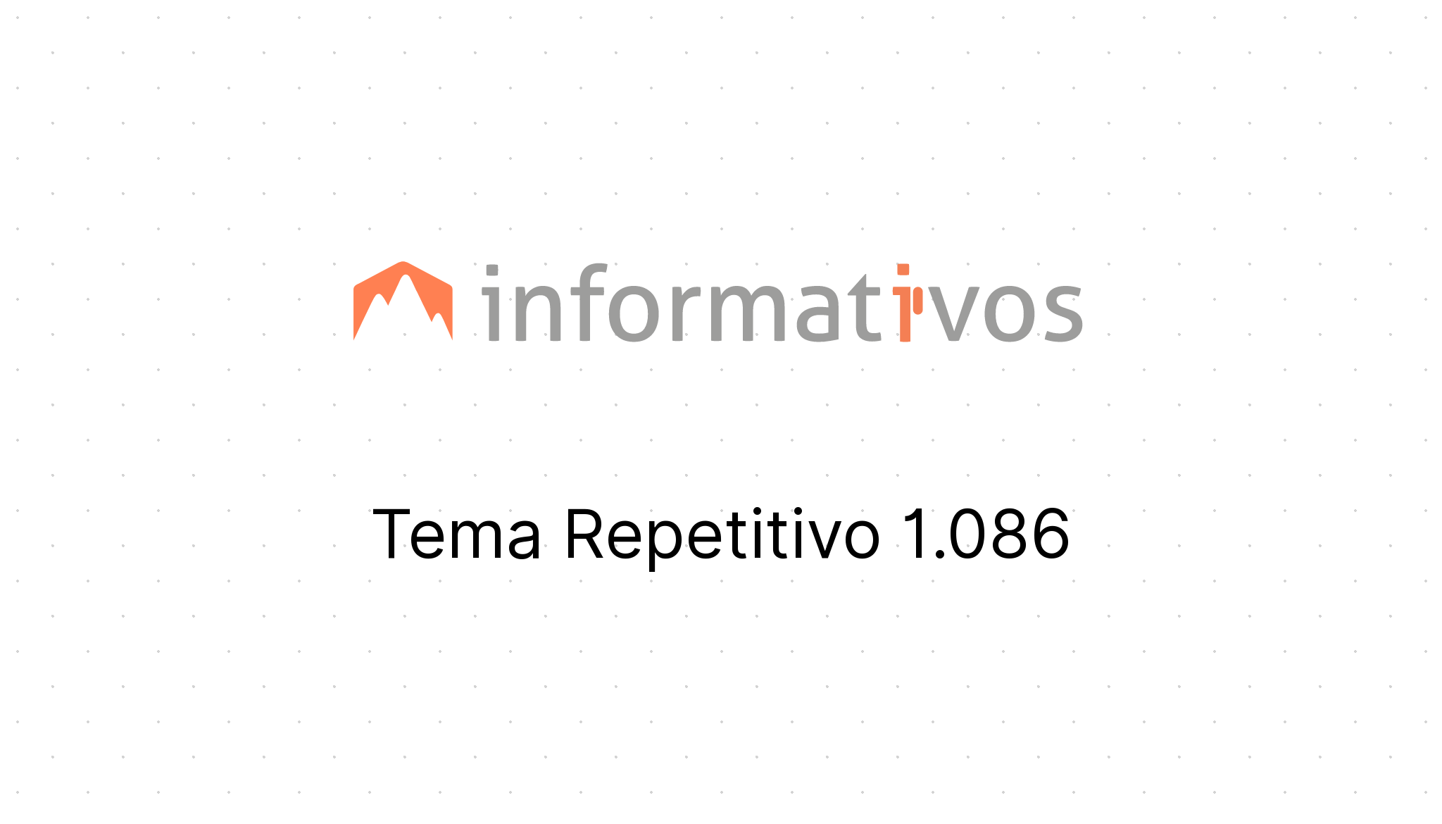 Tema Repetitivo 1.086 - STJ